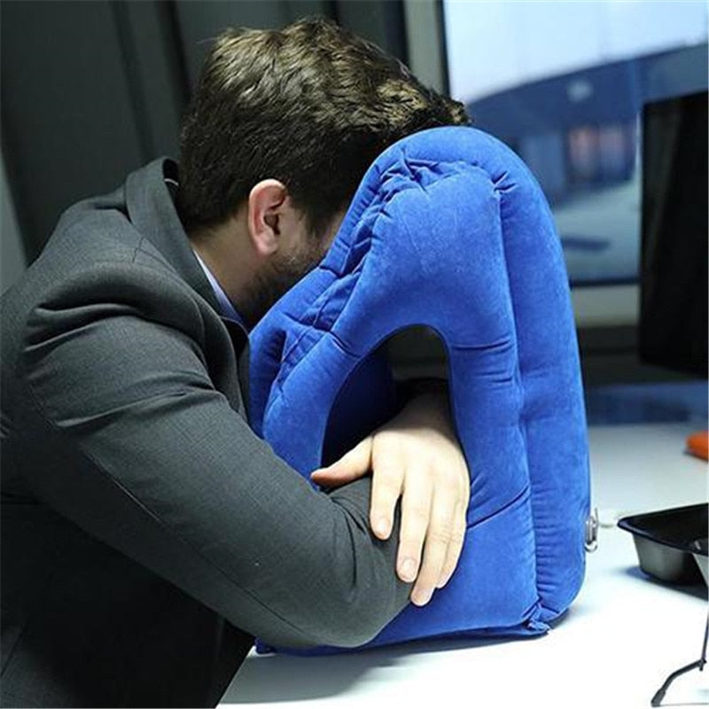 Inflatable Sleeping Neck Pillow.