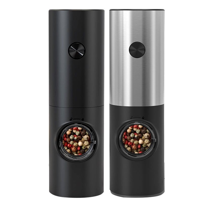 Electric Pepper And Salt Grinder With LED